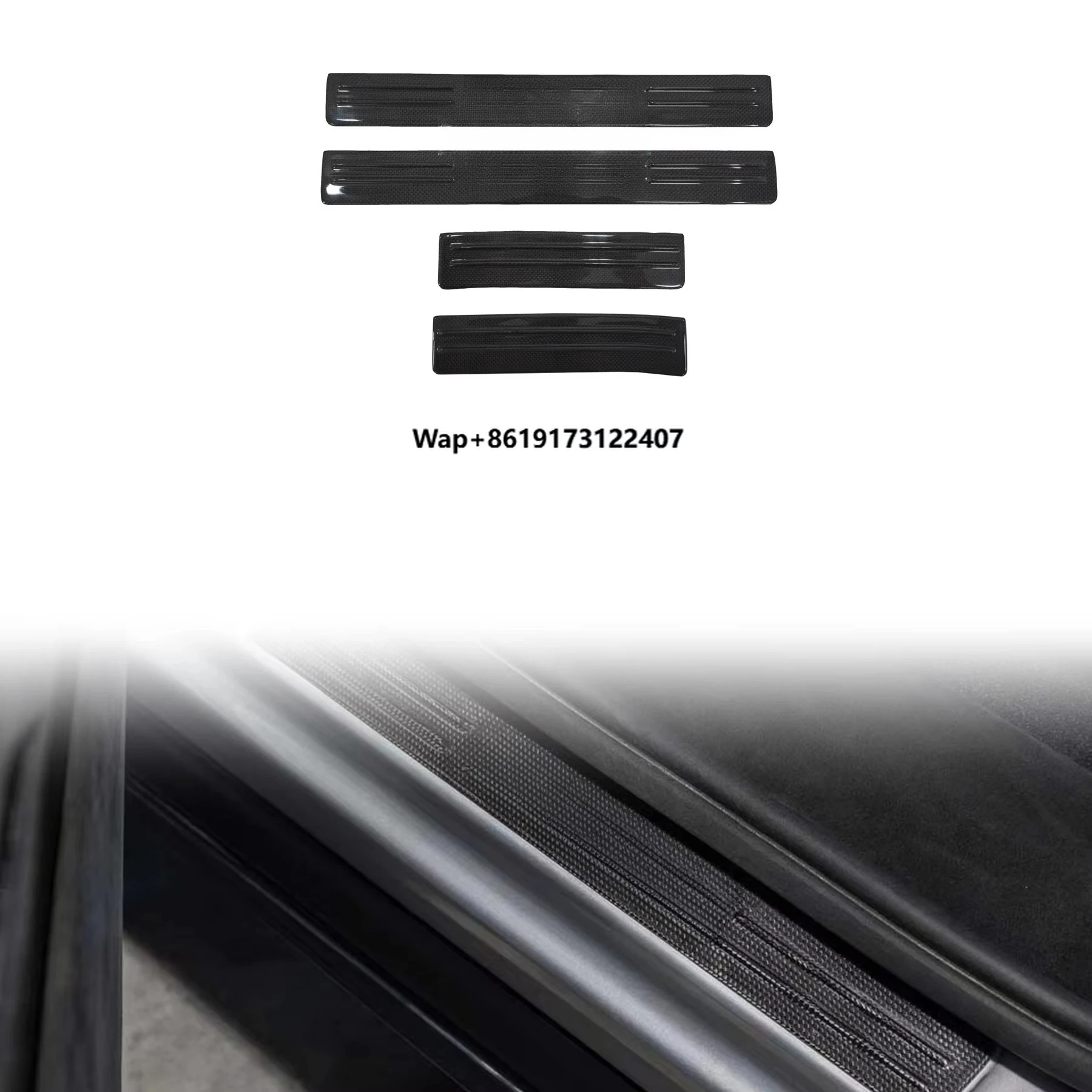 

OEM Style Auto Parts Dry Carbon Fiber Automotive Accessories Car Welcome Pedal