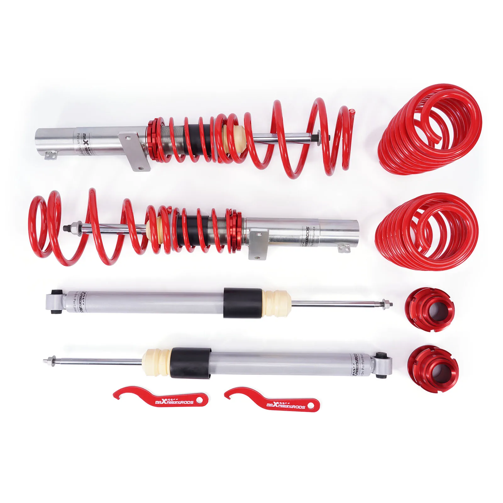 MaXpeedingrods Coilover Suspension Kit for Audi A1 Skoda Fabia SEAT Ibiza VW Polo Mk2 Mk4 Mk5 Mk6 Daily Use Shock Absorber