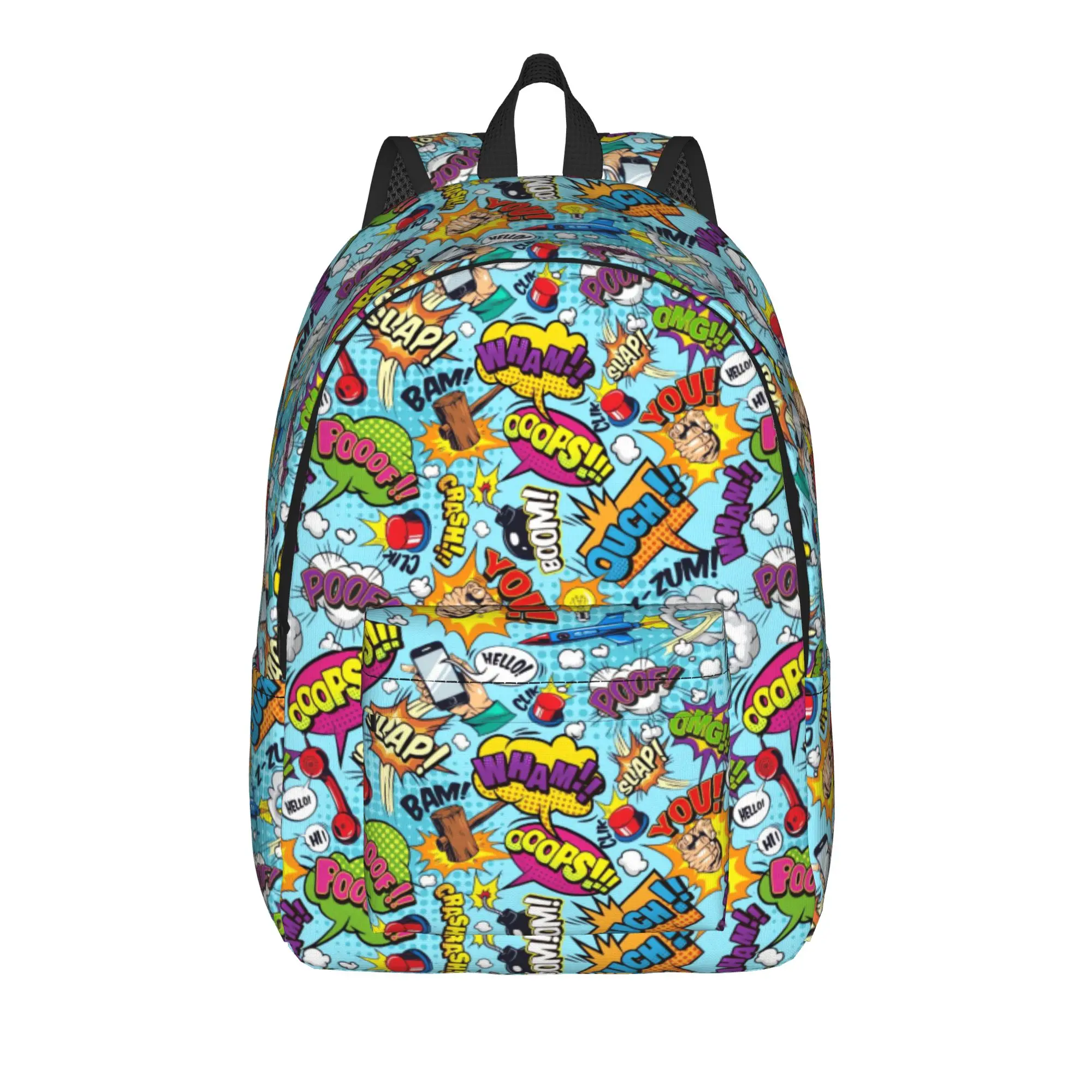 Comic Speech Bubble   ()(1) Backpack  Travel Backpacks Women Streetwear School Bags Design Durable Rucksack