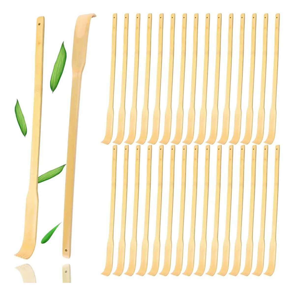 2026 New Bamboos Back Scratcher 30Pcs, Christmas Stocking Stuffers Bulk Party Game Prizes for Adults, 16.5