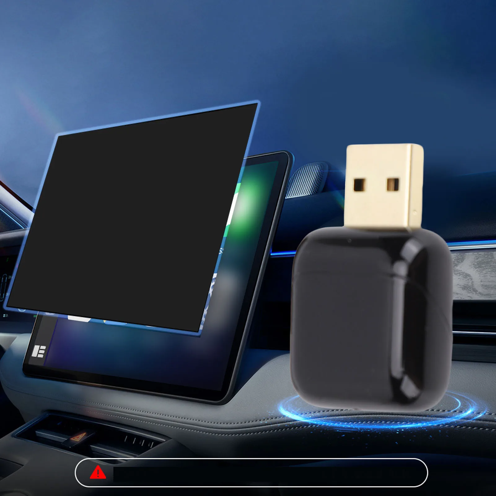 Car Wired to Wireless Adapter Wireless Adapter for CarPlay Quick Setup Auto Connect Plug and Play Car Wired to Wireless Adapter