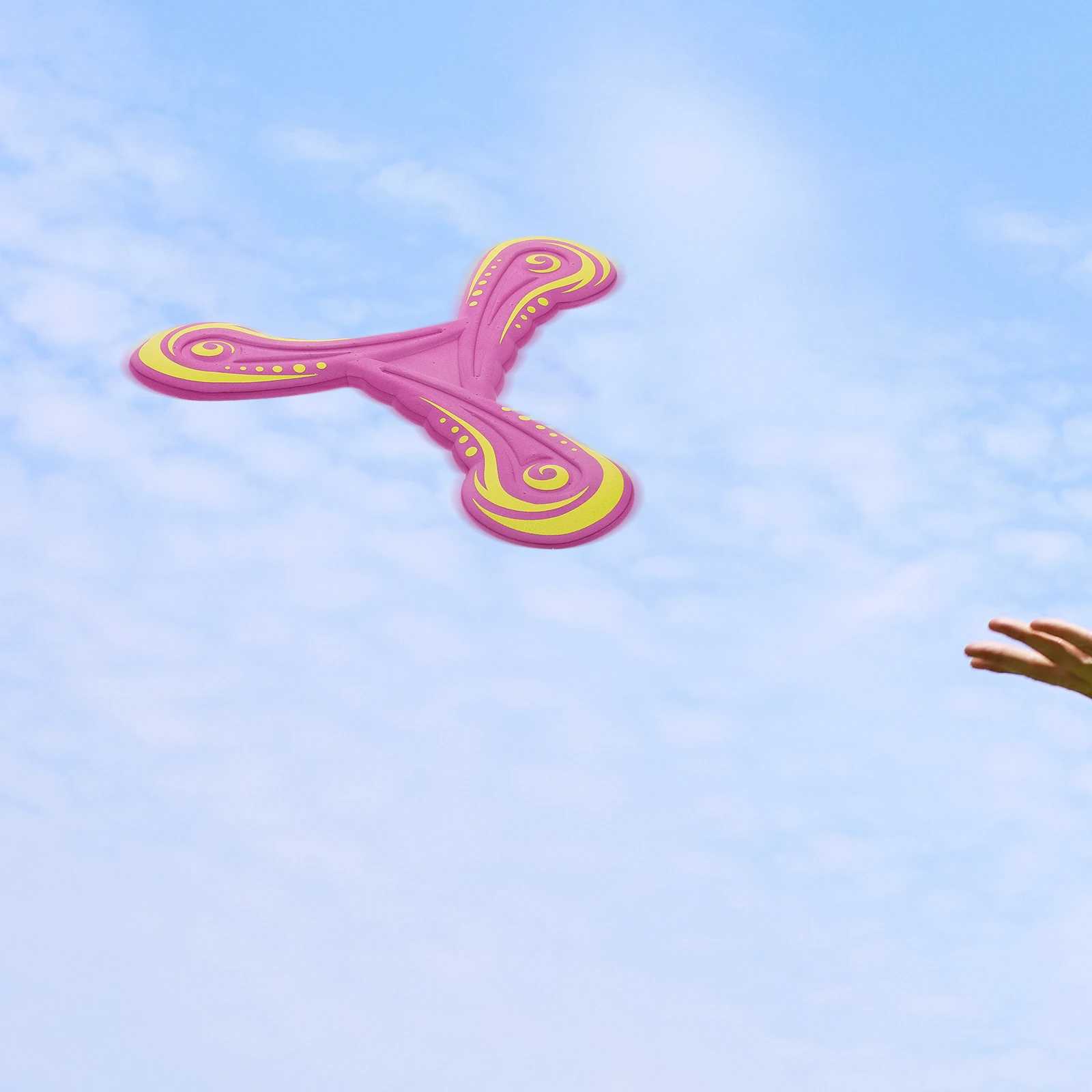 

Outdoor Boomerang Toys Soft Material Three Blade Fun Throwing Games Kids Outdoor Activities Portable Lightweight Design Ideal