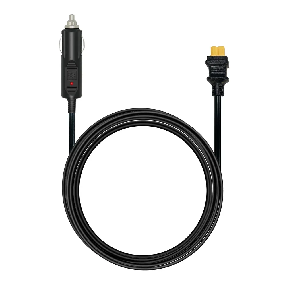 ALLPOWERS Cargador de encendedor de cigarrillos de coche a XT60 1,5 M 4,9 pies Cable de extensión solar para R600 / R1500 / R2500 / S300 PLUS / S2000Pro