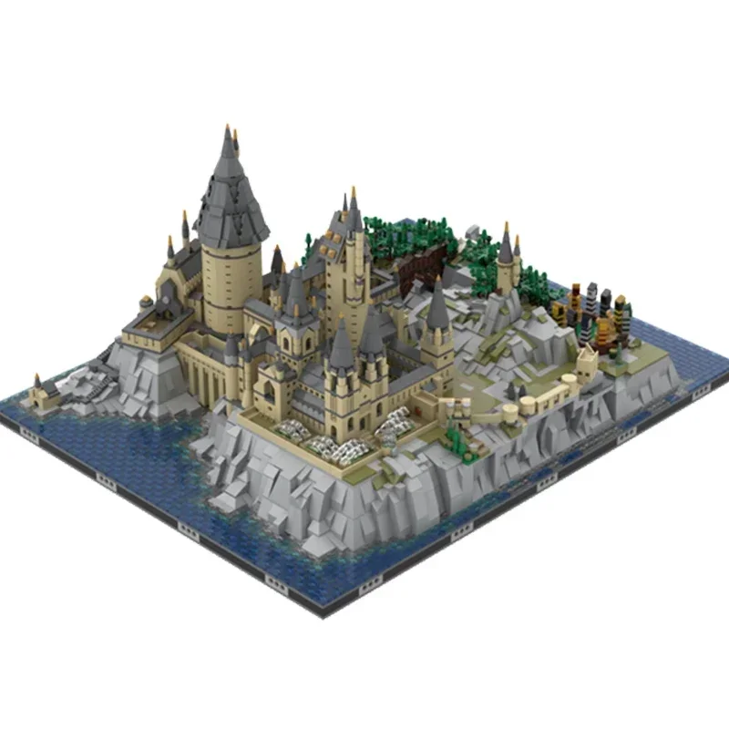 Moc Building Bricks Micropolis Castle Modular Model Technology Block City Street View Blocks Toy DIY Assembly Christmas Gift