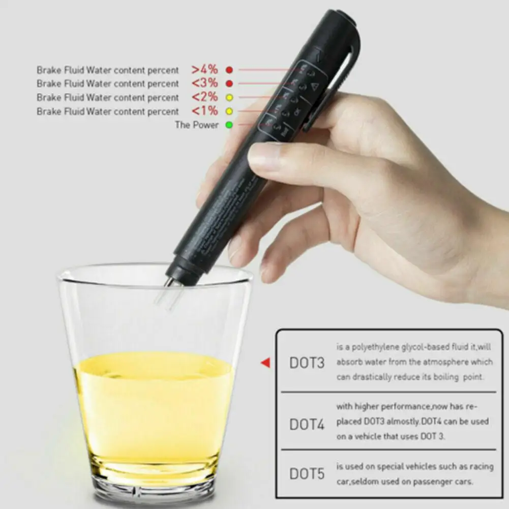 Automotive Brake Fuid Brake Oil Testing Pen Best Price LED Tester Oil Fluid Brake Display Test Testing Quality Liquid J2E1 S0P4