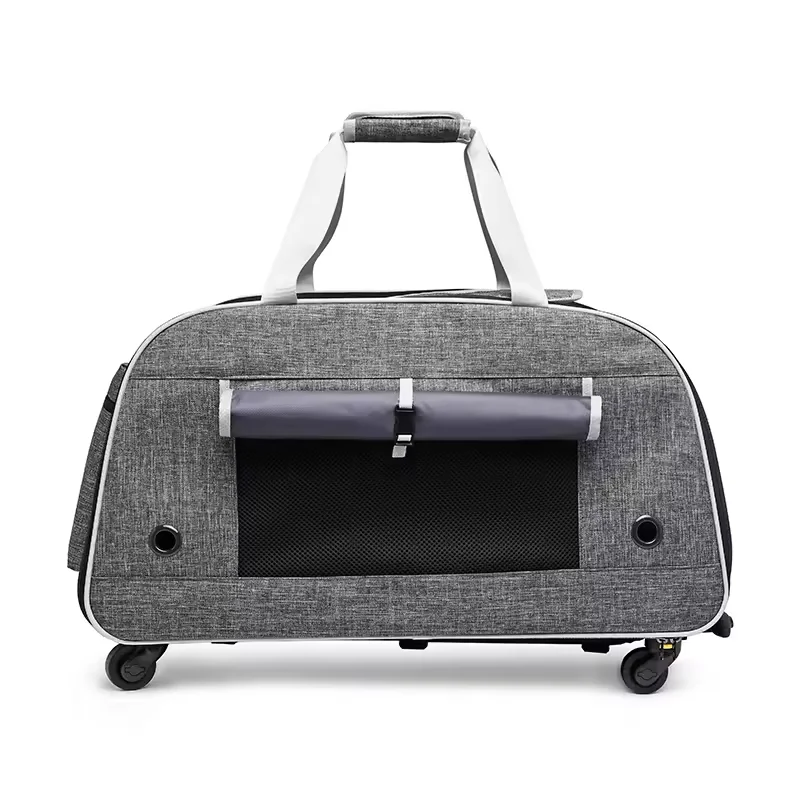 

Expandable Oxford Fashion Dog Pet Carrier Backpack with Wheels-Eco-friendly Travel Bag