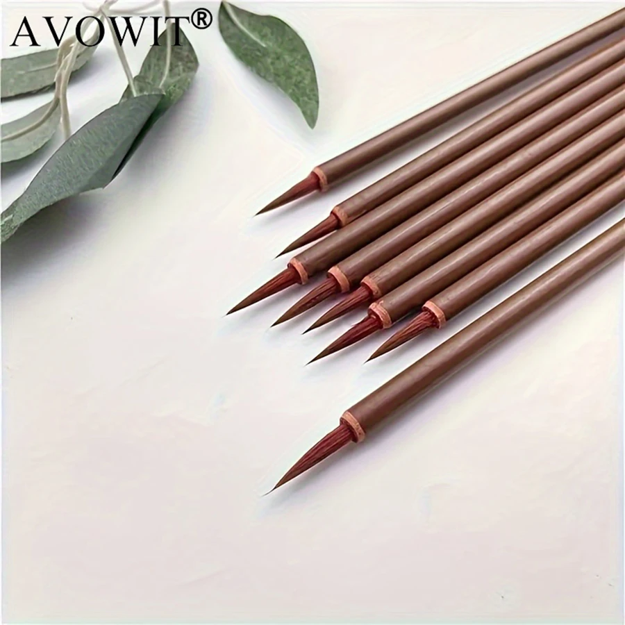 Bolígrafo de dibujo de detalles hecho a mano, pincel para cepillar, pincel de acuarela, bolígrafo de gancho ultrafino, pincel de acuarela, 5/10 Uds.