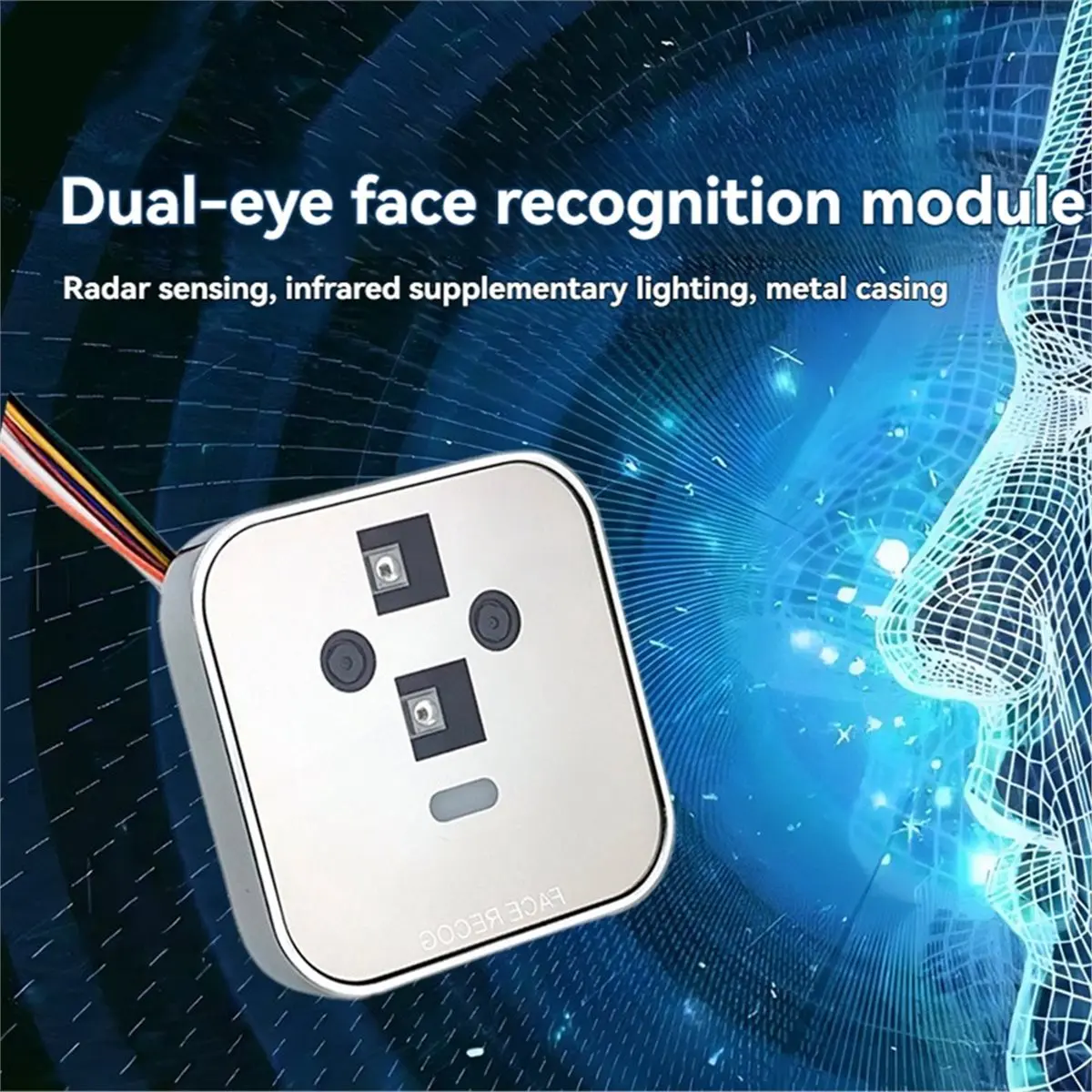 FP006 UART Interface Double Lens Recognition Module with Palm Vein Function IR Induction DC 4.5-15V Low Power