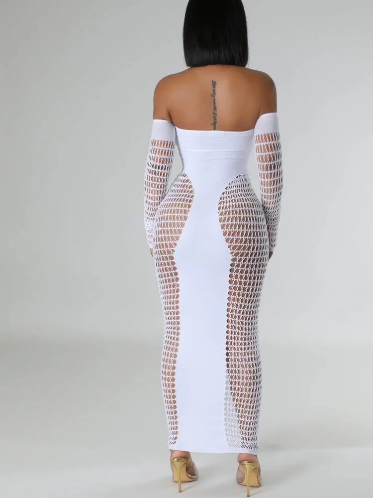 Wmstar Jumpsuit Vrouwen Groothandel Hol Sexy See Through Club Outfits Nieuwe Stijl Mode Een Stuk Sets Dameskleding 2025
