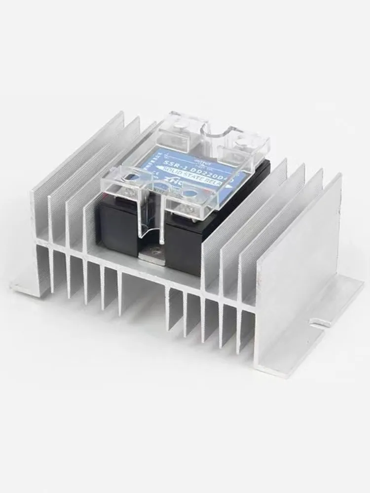 W-70 Aluminum Radiator W Shape Heat Sink Base for DA AA DD VA VD LA 1pcs single phase solid state relay SSR 10A 15A 20A 25A 40A