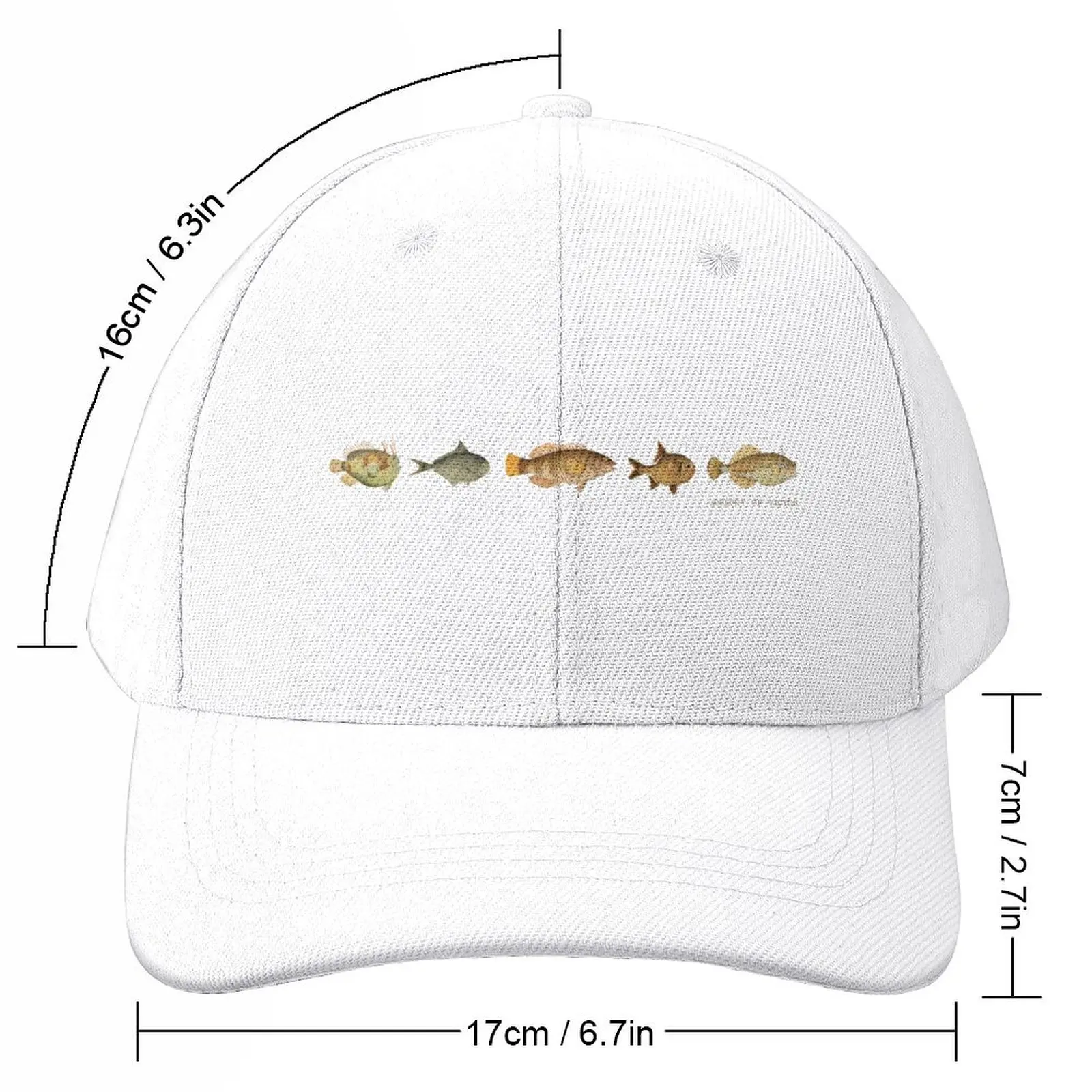 The Epoch Collection Fish from Zoology of Victoria 1855-1890 Baseball Cap Custom Cap Beach Bag Dropshipping Boy Women's