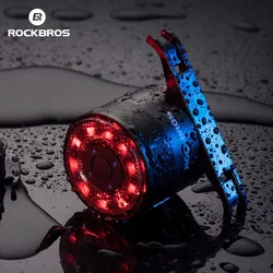 ROCKBROS Bike Taillight,Q1 Night Riding Warning Light,Road Mountain Bike Multi-Color Taillight,Riding Equipment Accessories