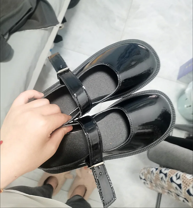 La vie dans un monde différent de zéro chaussures d'uniforme de Cosplay fille Ram Rem chaussures de femme de chambre noires