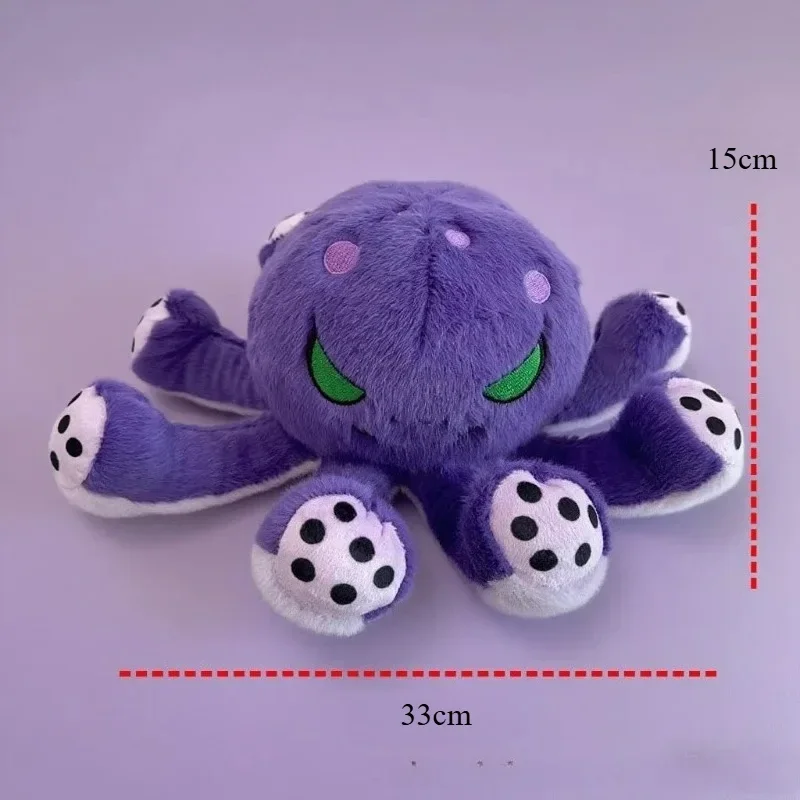 حيوان محشو على شكل أخطبوط الهالوين الرائع، لعبة قطيفة ناعمة مكونة من 8 أرجل، هدية فريدة لعيد الميلاد وحفلات الهالوين، دعامة تنكرية #6