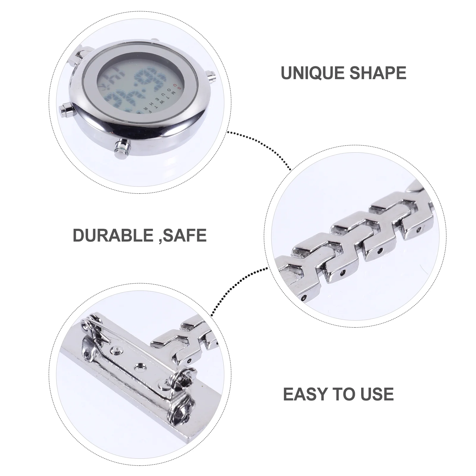 Часы с лацканами для медсестры, подвесной брелок, женские часы, брелок для детского зеркала, материал: обычное стекло, карманный портативный мисс
