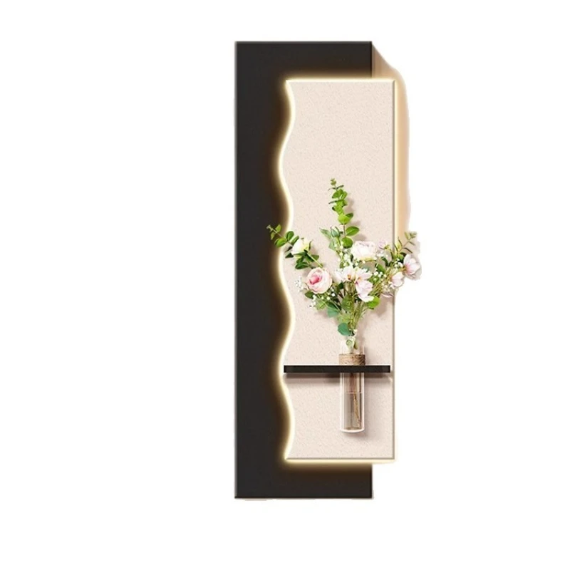 

Cream wind entrance decorative painting hydroponic green plants high sense corridor hanging painting suitable for large