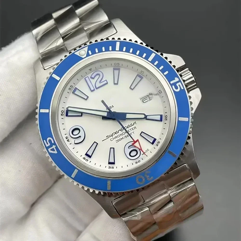 ساعة رجالية بسوار Ocean Series Calendar Retrospect ساعة ميكانيكية أوتوماتيكية ساعة يد ميكانيكية من الفولاذ المقاوم للصدأ