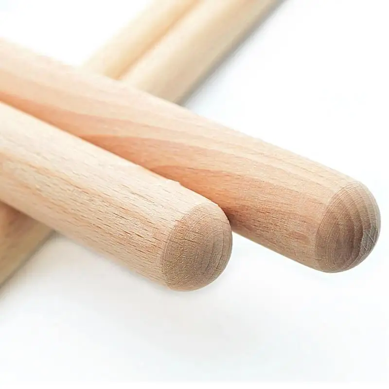 Claves classiche Bastoni ritmici Bacchette per batteria in legno Claves classiche Strumento a percussione Giocattolo musicale per bambini Apprendimento del ritmo