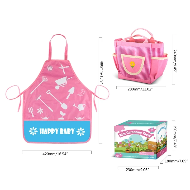 1 conjunto plantando as ferramentas infantis pá araquinho rake