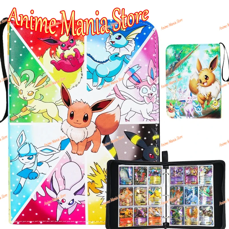 

In Stock Card Binder 9-Pocket Large Capacity 900-Card Storage Album PU Leather Zipper Refillable Pages Portable Collectible Gift