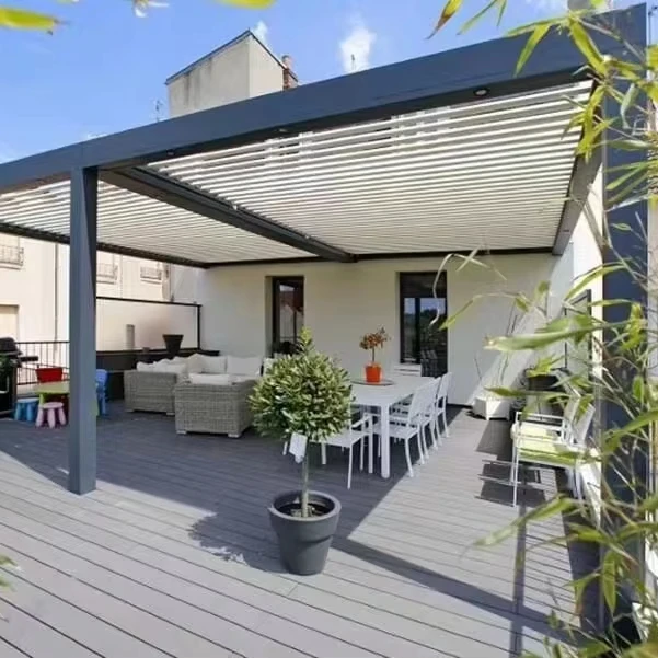 

Алюминиевая беседка по индивидуальному заказу, электрический солнцезащитный козырек для садовых зданий, уличная непромокаемая, снежная, вилла, садовая беседка, жалюзи