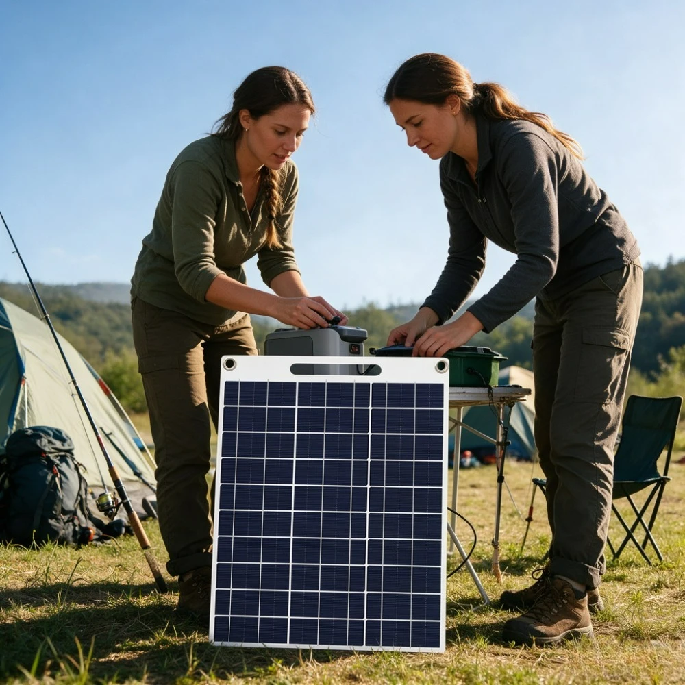 IP65 Water Resistant Portable Solar Panel 15W 20W 5V Dual USB Fast Charger Outdoor Emergency Power Charging for Camping Hiking