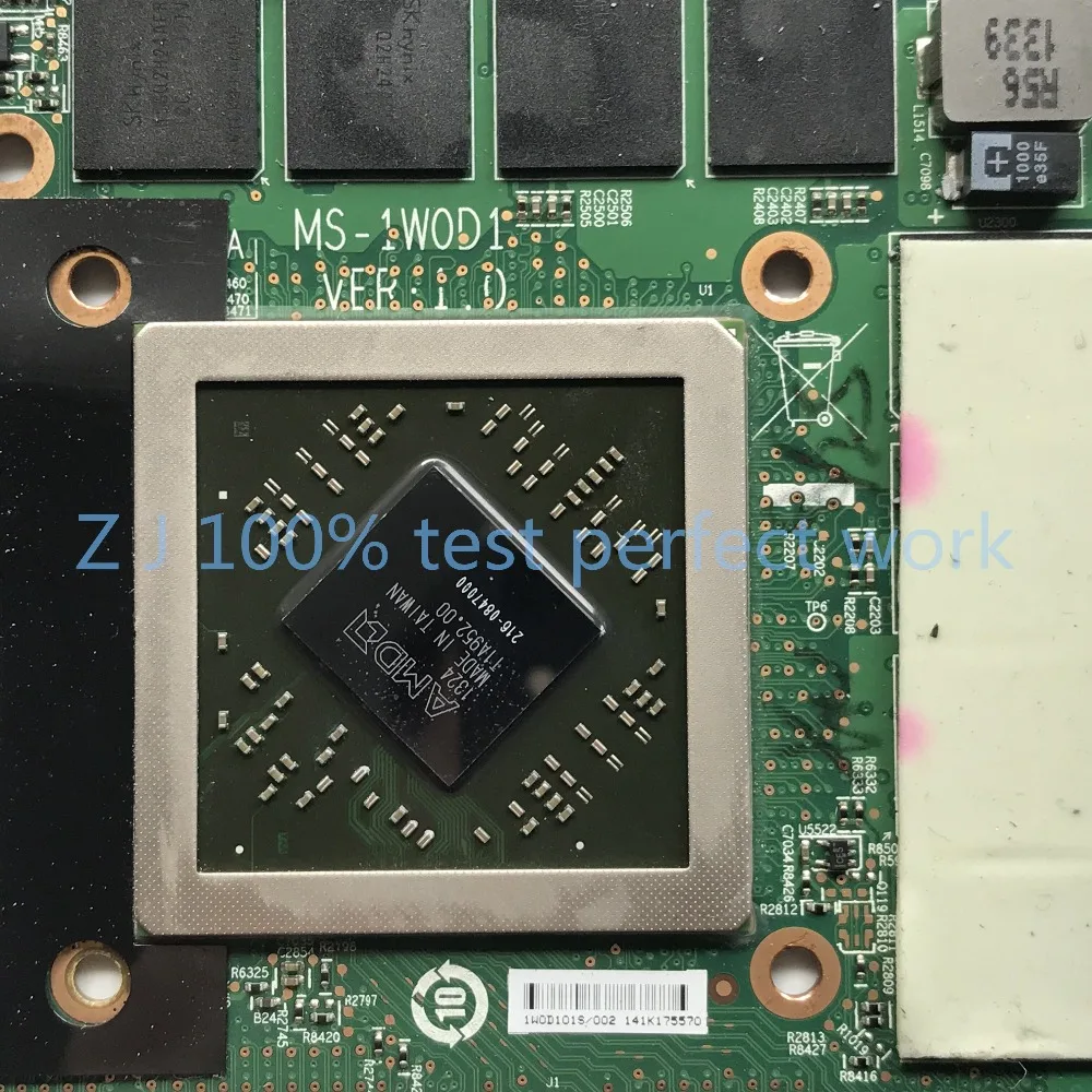 MS-1W0D1 VER:1.0 Video VGA CARD FOR MSI GX70 GX60 R9 M290X HD 8970M/2GB 216-0847000 109-C60846-00A 100% Tested Fast Ship