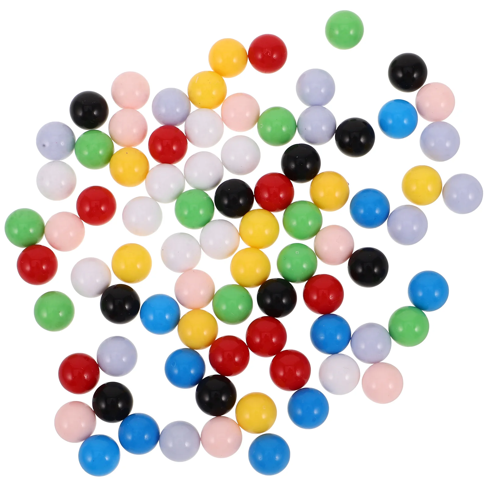 

80 Pcs Small Ball Marble Toy Kids Balls Track Game Board Solid Round Marbles Race Spheres