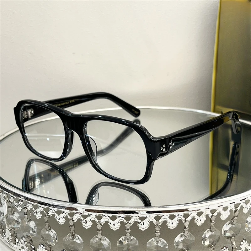 SHVITZ Oval Design Acetate Luxury Women Man Glasses frames Trend 2024 Retro Eyewear Male Glasses Optical Fashion Shades