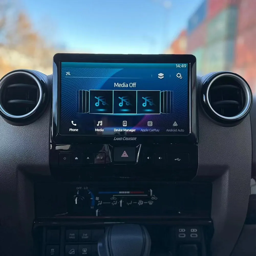 9 "أندرويد 13 CarPlay راديو السيارة لتويوتا كروزر C70 C76 C75 2007-2024 شاشة تعمل باللمس مشغل وسائط متعددة لتحديد المواقع والملاحة DSP BT #5