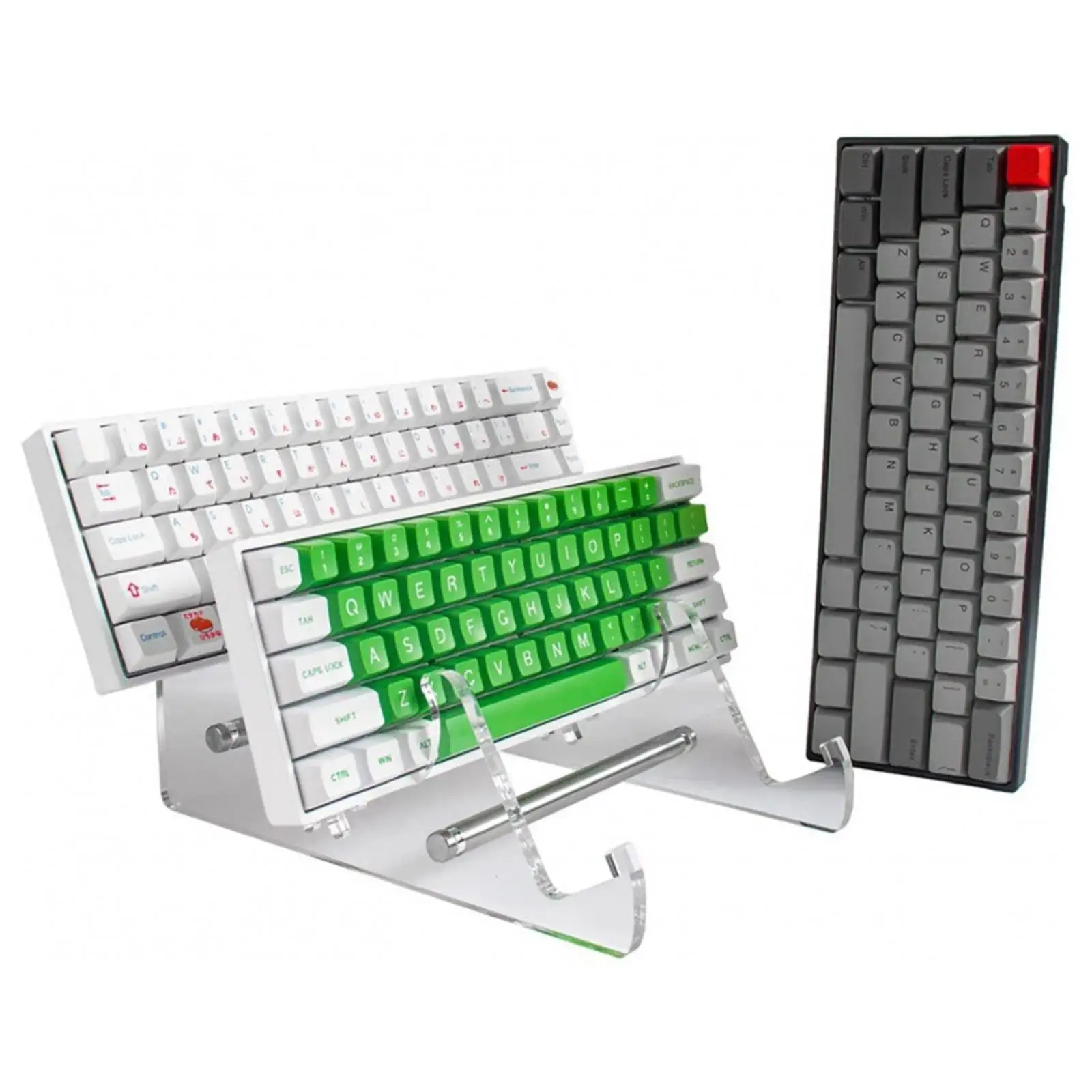 Keyboard Display Stand Sturdy Space Saving Professional Organizer Desktop Storage Rack for Desk Shop Tabletop Study Malls