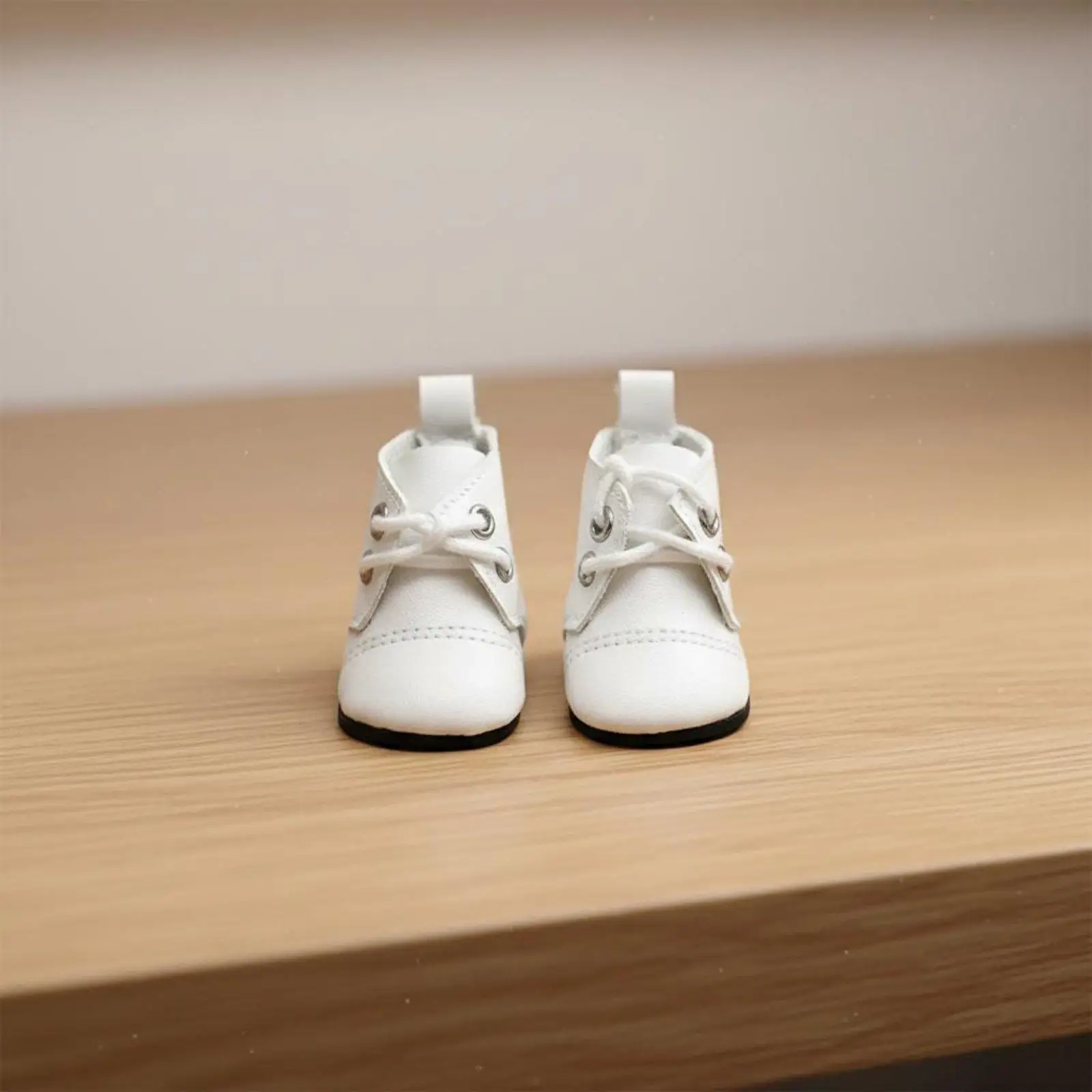 Versatile Doll Footwear for 20cm Plush Dolls Stuffed Animals Mini Lace Up Boots Timeless Hues PU Material Shoes