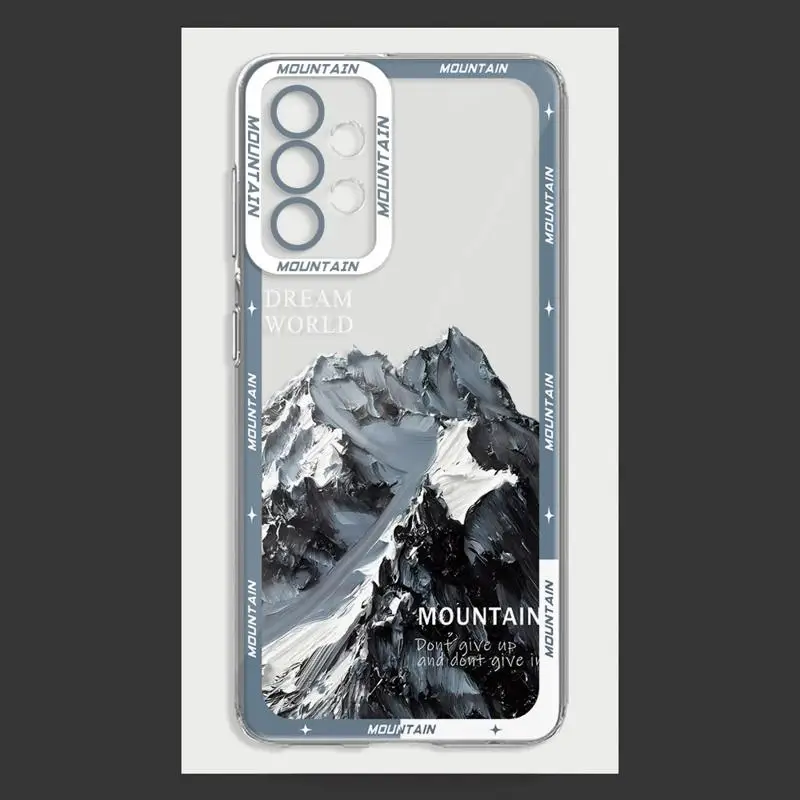 Custodia per telefono da montagna da neve per Honor X9a 5G 90 Lite X8 4G X8a X7b X9b 5G X8b Cover in Silicone trasparente