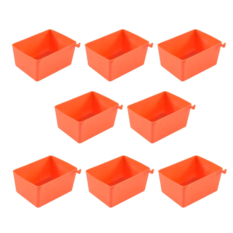 A26I-8 ชิ้น Pegboard ถังชุด Pegboard อะไหล่เก็บ Pegboard อุปกรณ์เสริม Workbench ถังสําหรับจัดระเบียบฮาร์ดแวร์