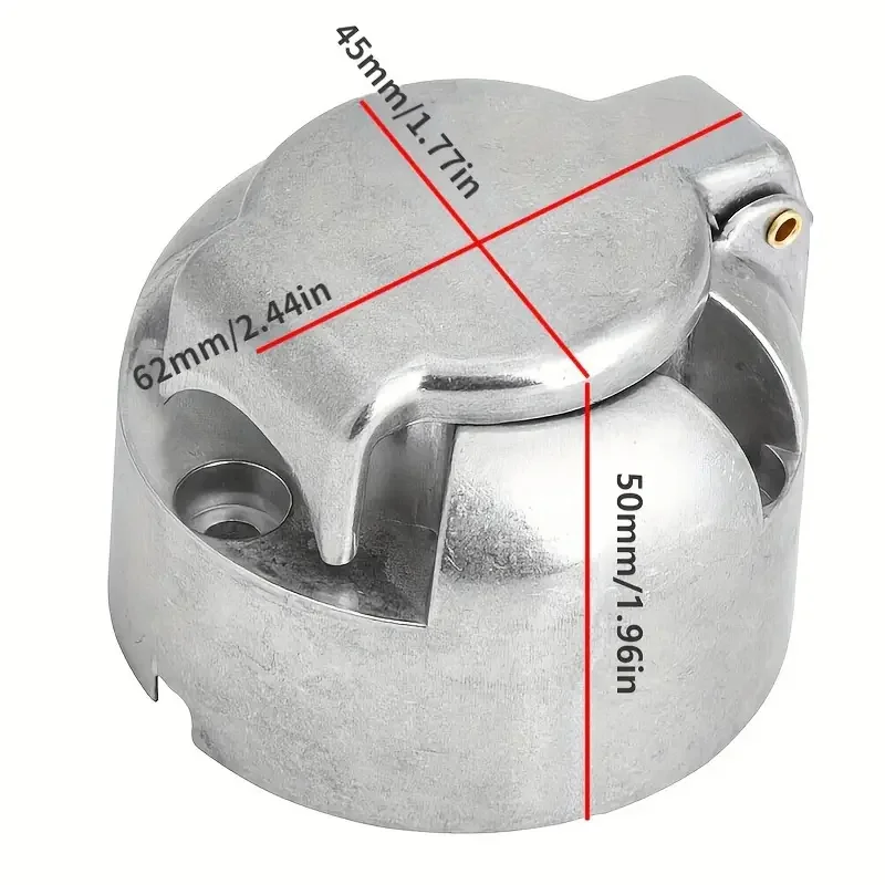 Plug Socket Adapter Protector 7-Pin Socket Connector Towbar Adapter RV Electrical Power Part For Caravan Motorhome Truck Trailer