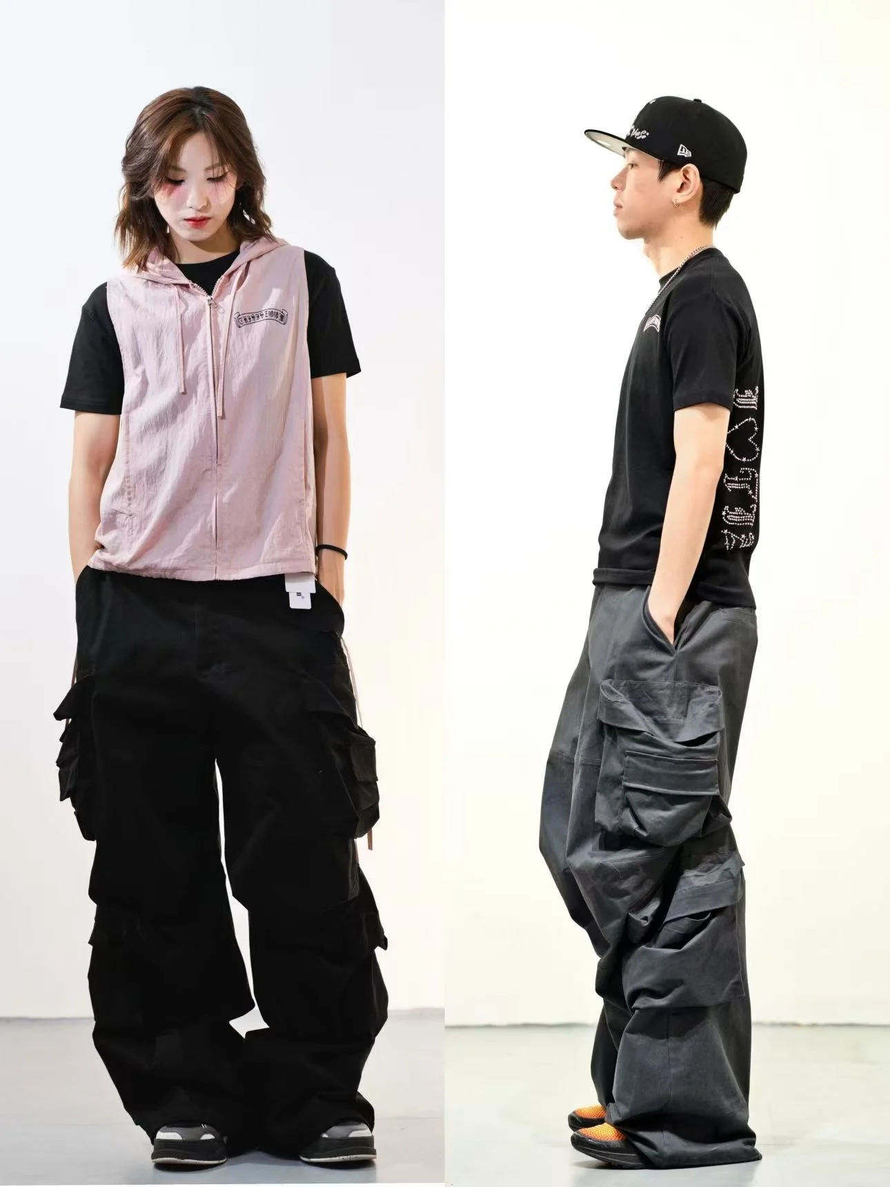 

Рабочие брюки Heavy Du Workwear 30 TIZ из супермягкого хлопка с принтом, повседневные, свободного кроя, с высокой талией