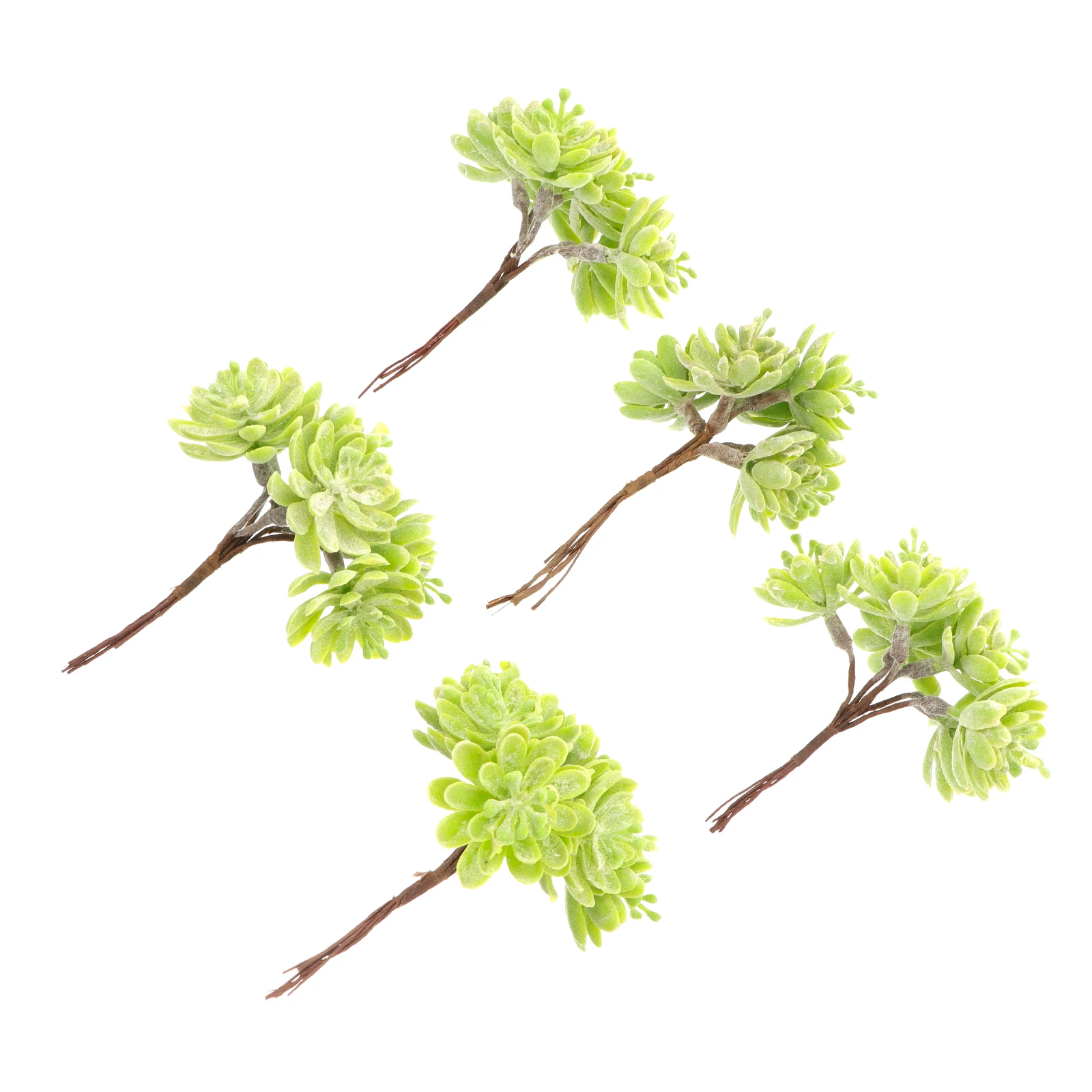 

5 Pcs Faux Plants Artificial Flower Decoration Real Looking Flowers Grass Plastic