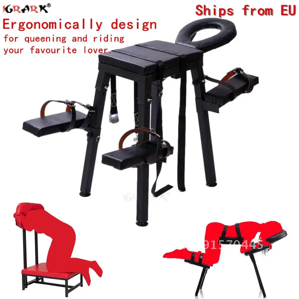 BDSM Bondage Sex Chair Furniture Toys for Men Couples Positions Adjustment Octa-claw Husband Wife Orgasm Riding Adult SM Tools