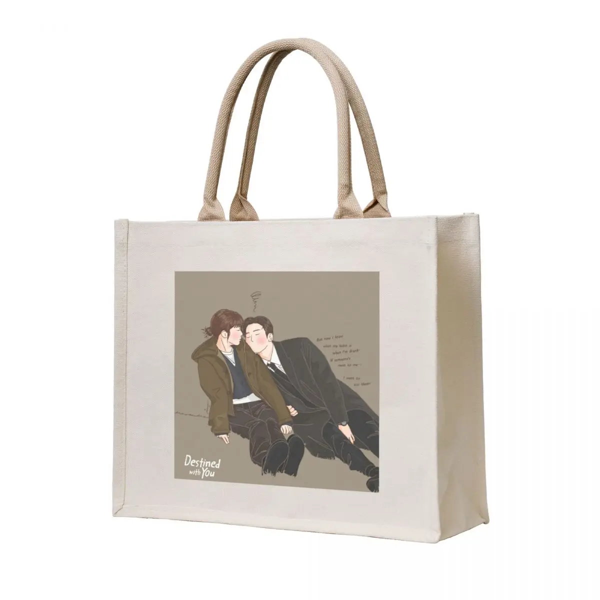 

Destined With You - Kdrama Fan Art Tote Bag Women's beach bags custom bags personalized tote bag eco bag folding