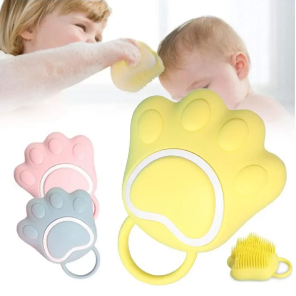 

Мягкая силиконовая щетка для мытья тела в форме кошачьей лапы