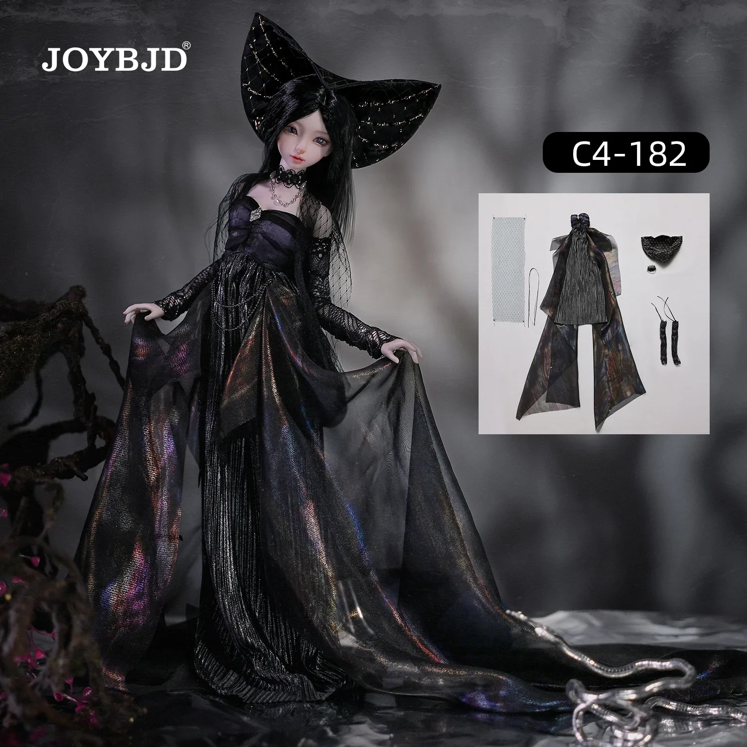 Bjd Clothes for 1/4 Muxi Bjd Body Dolls Accessories Dress Multiple Color Options