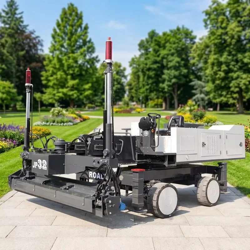 Custom concrete laser screed machine floor leveling Ride on Concrete Laser Screed with Solid Anti Skid Tires For Construction