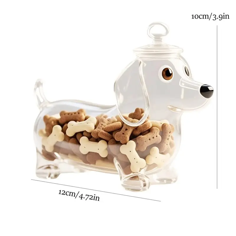 AC23-حاوية تخزين المواد الغذائية متعددة الوظائف للمطبخ، برطمان زجاجي شفاف لطيف ومقاوم للرطوبة #6