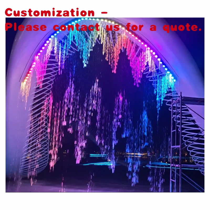 

на заказ.Танцевальная музыкальная графическая настенная цифровая занавеска Цифровой водопад