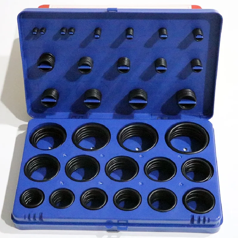 

Standard O-Ring Kit 382 386 407 419 pcs NBR FKM Excavator O Ring Kit Seal Set Box Assortment Excavator Hydraulic ORing Kit