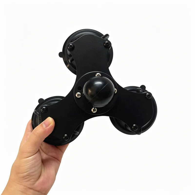 Triple Suction Cup Mount with 1.5'' Ball, Compatible with RAM C Size,Suction Cup Base for Vehicle Windshield Dash Camera GPS