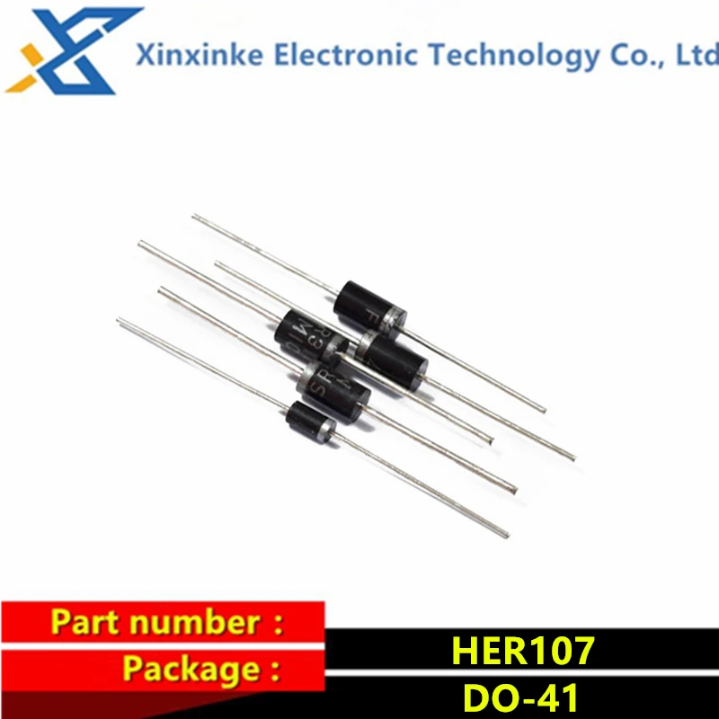 100PCS HER102 103 104 HER105 HER107 HER108 DO-41 1A 100V 200V 300V 400V 800V 1000V Fast Recovery Rectifiers Diodes & Rectifiers