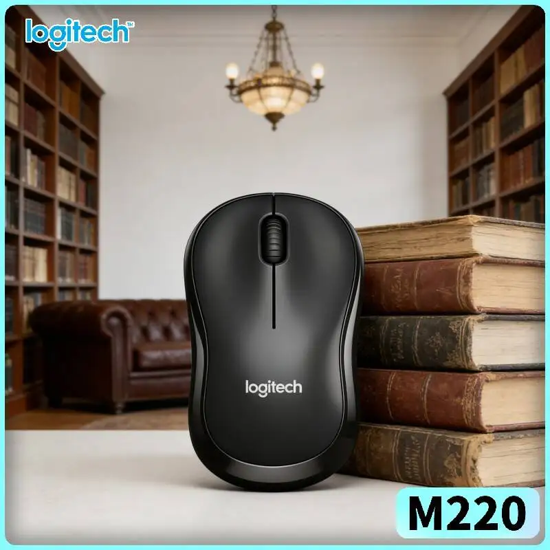 

Беспроводная мышь Logitech M220 с бесшумными кнопками, 18 месяцев автономной работы, 1000 DPI, компактный размер, для дома и офиса, удобный аксессуар