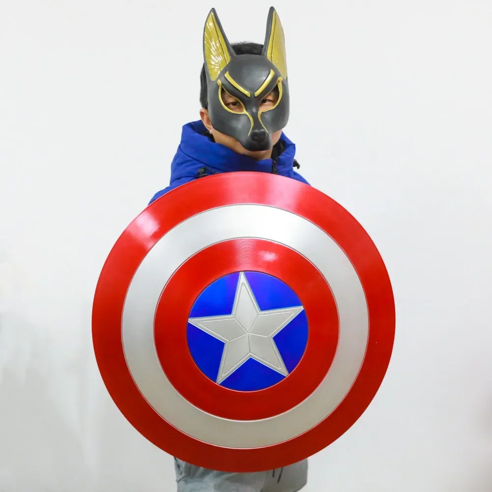 Cos Superhero 57cm 1:1 Captain America Shield model ABS Plastic Shield Movie Cosplay Costume party Halloween Gift