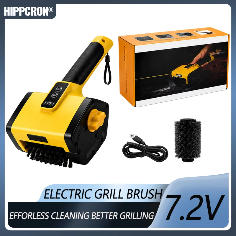 Escova elétrica de limpeza de grelha, 7,4 V